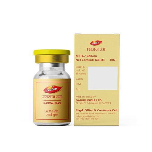 Dabur Rasraj Ras (Gold) 30 Tablets(Pack of 2)