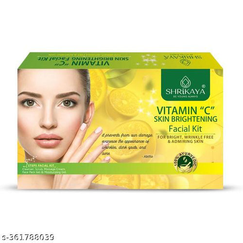 Shrikaya Vitamin "C" Skin Brightening Facial Kit 80 Gm