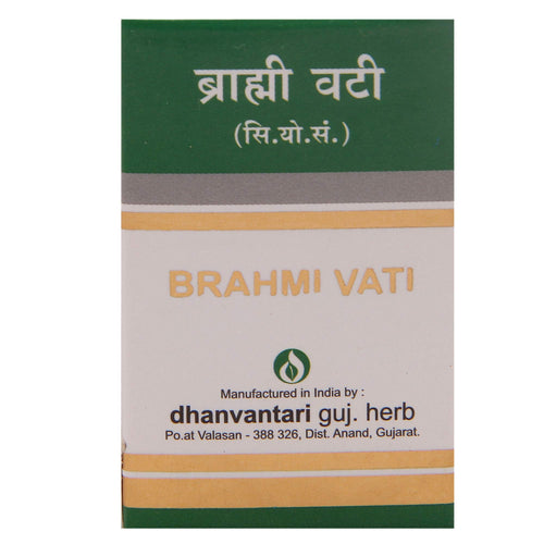 Dhanvantari Guj. Herb Brahmi Vati 10 Tablets
