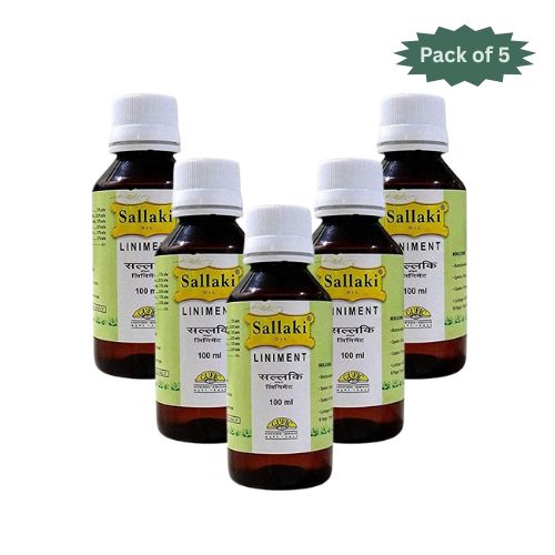 Gufic Biosciences Ltd Sallaki Oil Liniment 100 Ml (Pack of 5)