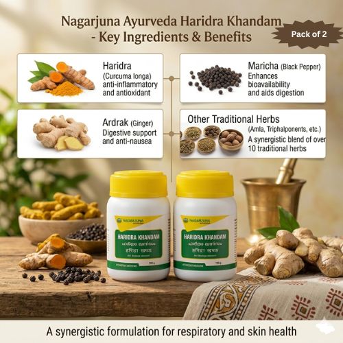 Nagarjuna Ayurveda Haridra Khandam 100 Gm(Pack of 2)