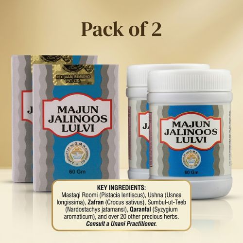 Rex Remedies Majun Jalinoos Lulvi 60 Gm(Pack of 2)
