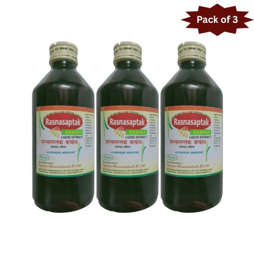 Nagarjun (Gujarat) Rasnasaptak Kashay 200 Ml (Pack of 3)