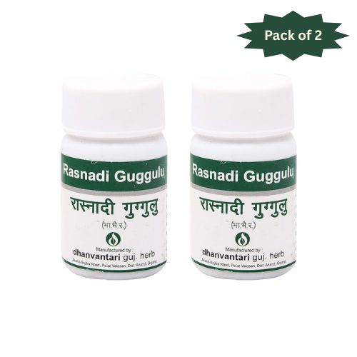 Dhanvantari Guj. Herb Rasnadi Guggulu 60 Tablets (Pack of 2)