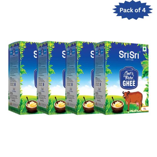 Sri Sri Tattva Desi Ghee 1 Ltr (Pack of 4)