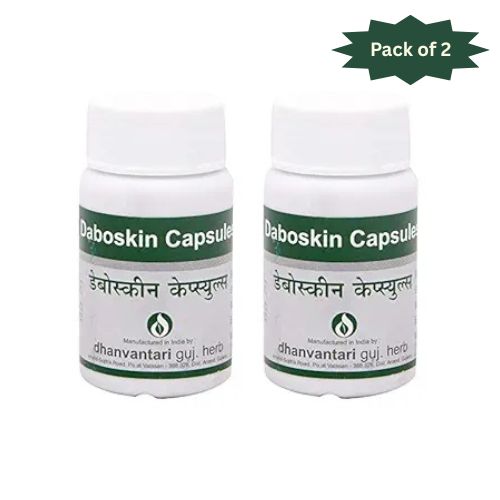 Dhanvantari Guj. Herb Daboskin 30 Capsules (Pack of 2)