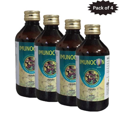 Gufic Biosciences Ltd Imunocin Syrup 200 Ml (Pack of 4)