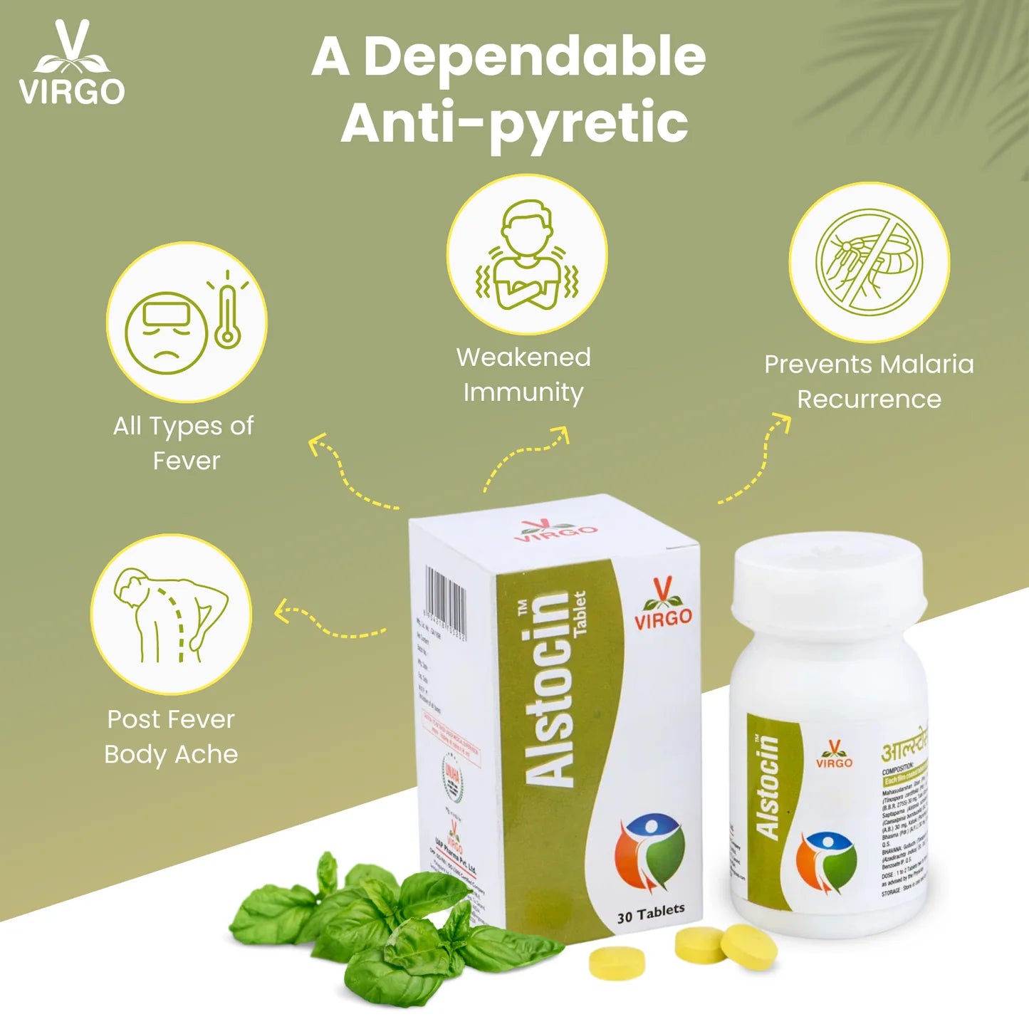 Virgo Uap Alstocin 30 Tablets (Pack Of 2)