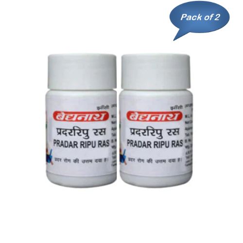 Baidyanath (Jhansi) Pradar Ripu Ras 80 Tablets (Pack Of 2)