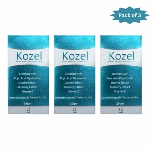 Oziel Kozel Skin Brightening Gel 20 Gm(Pack of 3)