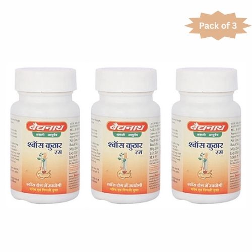 Baidyanath (Jhansi) Shwas Kuthar Ras 40 Tablets(Pack of 3)