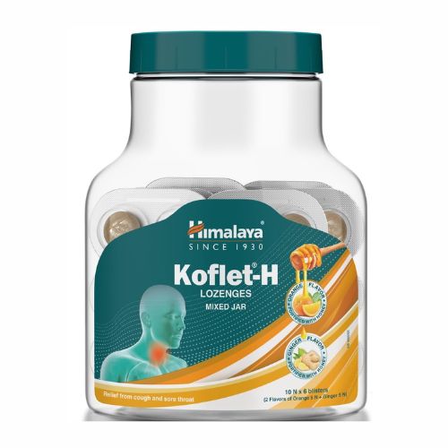 Himalaya Koflet-H Lozenges Mixed Jar 150 Gm – Ayurvedic Lozenges for Cough Relief, Sore Throat & Respiratory Comfort