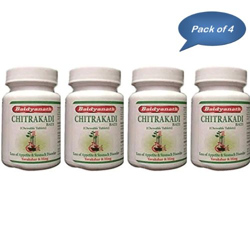 Baidyanath (Jhansi) Chitrakadi Bati 40 Tablets (Pack Of 4)
