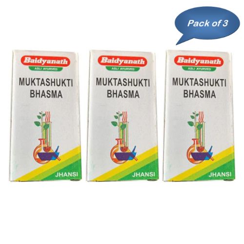 Baidyanath (Jhansi) Muktashukti Bhasma 5 Gm (Pack Of 3)