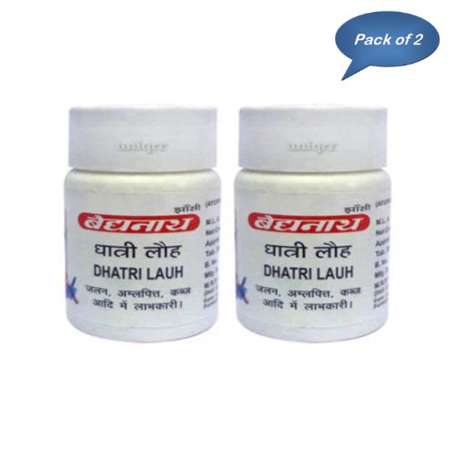 Baidyanath (Jhansi) Dhatri Lauh 40 Tablets (Pack Of 2)