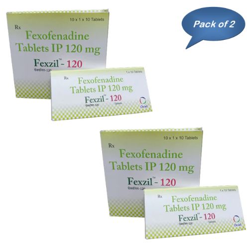 Oziel Fexzil-120 Mg 10 Tablets (Pack Of 2)