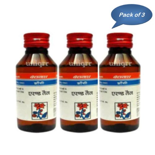 Baidyanath (Jhansi) Erand Oil 25 Ml (Pack Of 3)