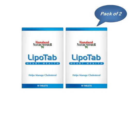 Hamdard Lipotab 60 Tablets (Pack Of 2)
