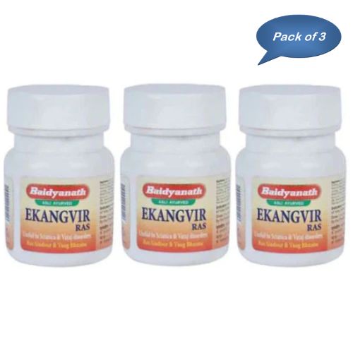 Baidyanath (Jhansi) Ekangvir Ras 40 Tablets (Pack Of 3)