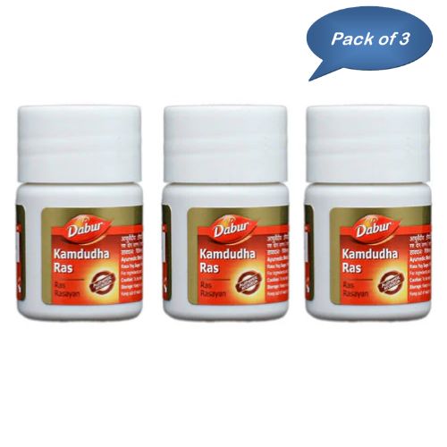 Dabur Kamdudha Ras 20 Tablets (Pack Of 3)
