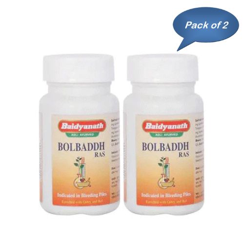 Baidyanath (Jhansi) Bolbaddh Ras 80 Tablets (Pack Of 2)