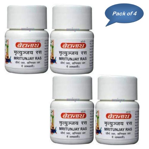 Baidyanath (Jhansi) Mrityunjay Ras 40 Tablets (Pack Of 4)