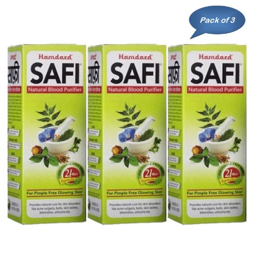 Hamdard Safi Blood Purifier Syrup 200 Ml (Pack Of 3)