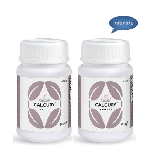 Charak Pharma Calcury 60 Tablets (Packo of 2)