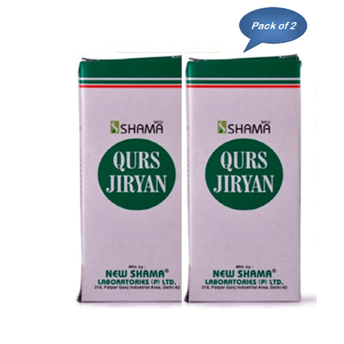 New Shama Qurs Jiryan 100 Tablets (Pack Of 2)