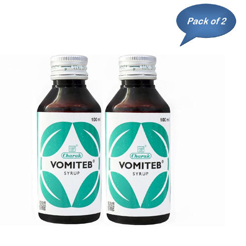 Charak Pharma Vomiteb Syrup 100 Ml (Pack Of 2)