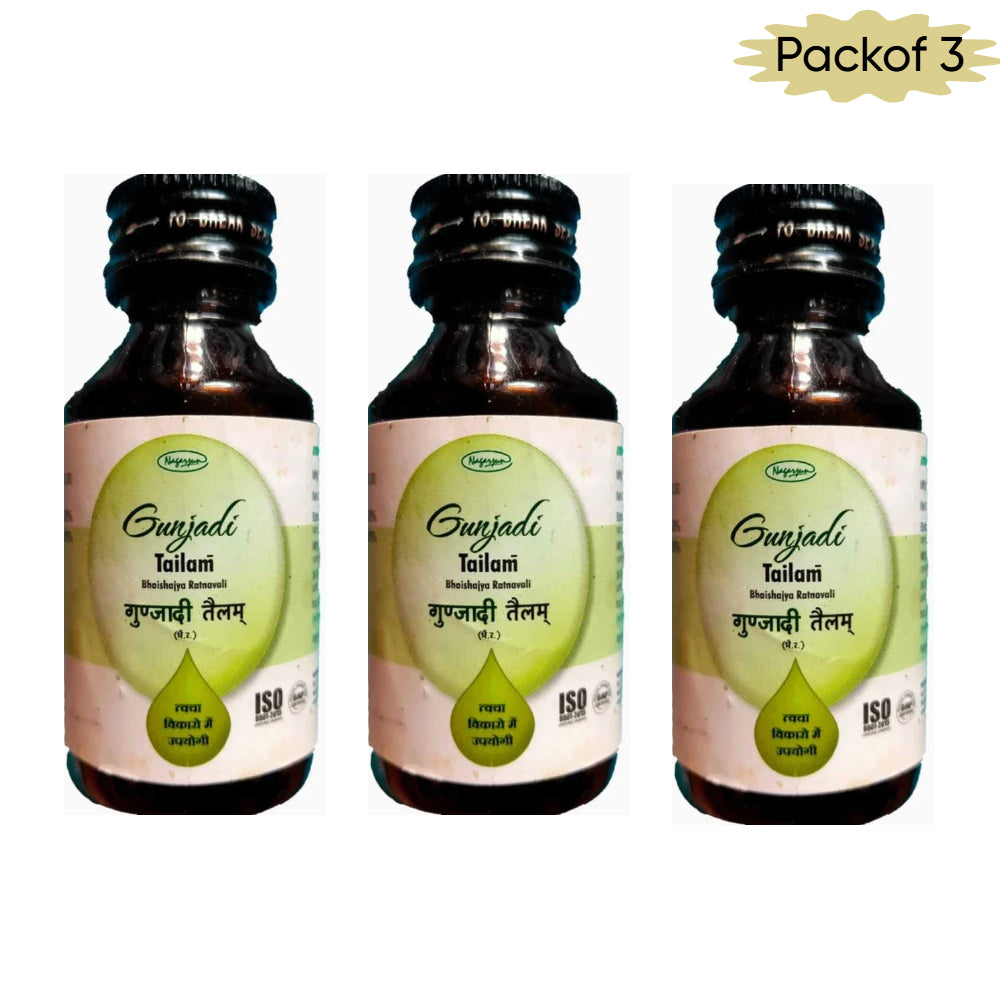 Nagarjun (Gujarat) Gunjadi Tailam 50 Ml(Pack of 3)