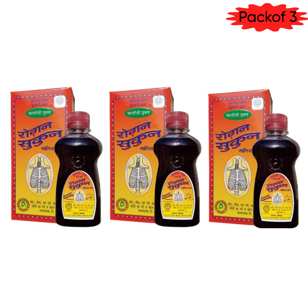 Apsara Herbals Roghan Sukoon Massage Oil 100 Ml(Pack of 3)