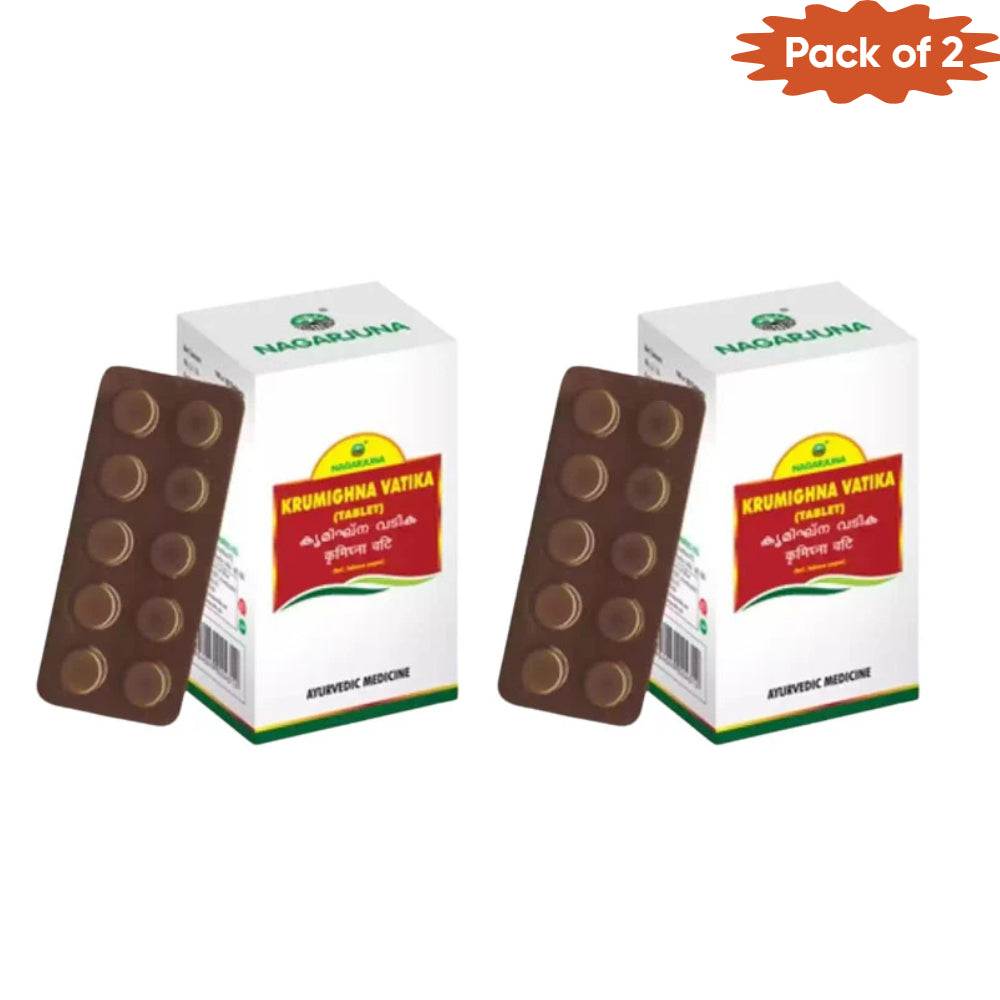 Nagarjuna Ayurveda Krumighna Vatika 100 Tablets(Pack of 2)
