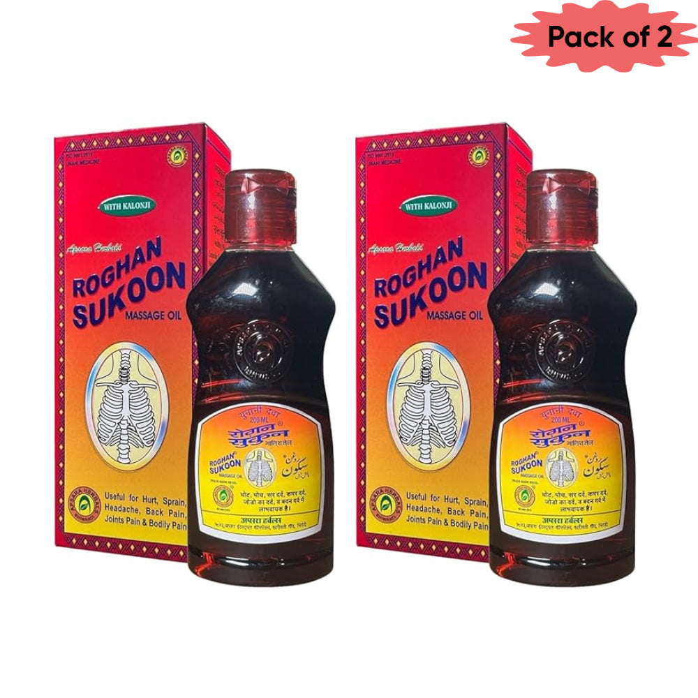Apsara Herbals Roghan Sukoon Massage Oil 500 Ml(Pack of 2)