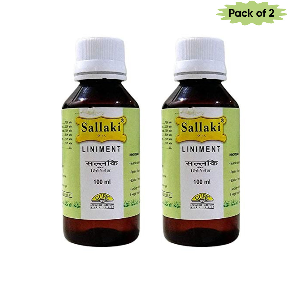 Gufic Biosciences Ltd Sallaki Oil Liniment 100 Ml(Pack of 2)