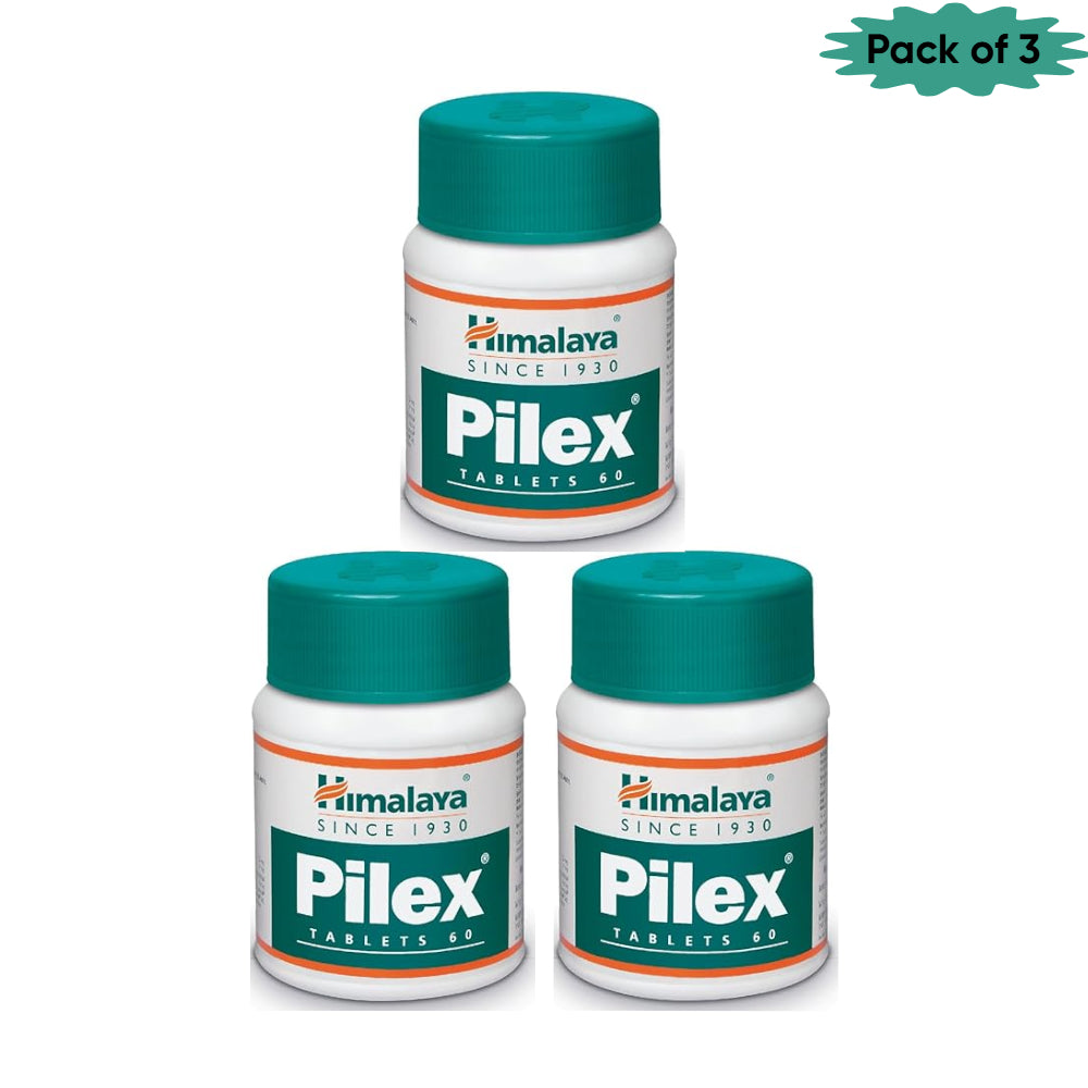 Himalaya Pilex 60 Tablets(Pack of 3)