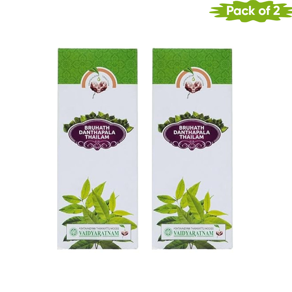 Vaidyaratnam Bruhath Danthapala Thailam 200 Ml(Pack of 2)