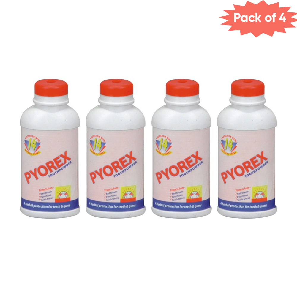 Rex Remedies Pyorex Toothpowder 40 Gm(Pack of 4)