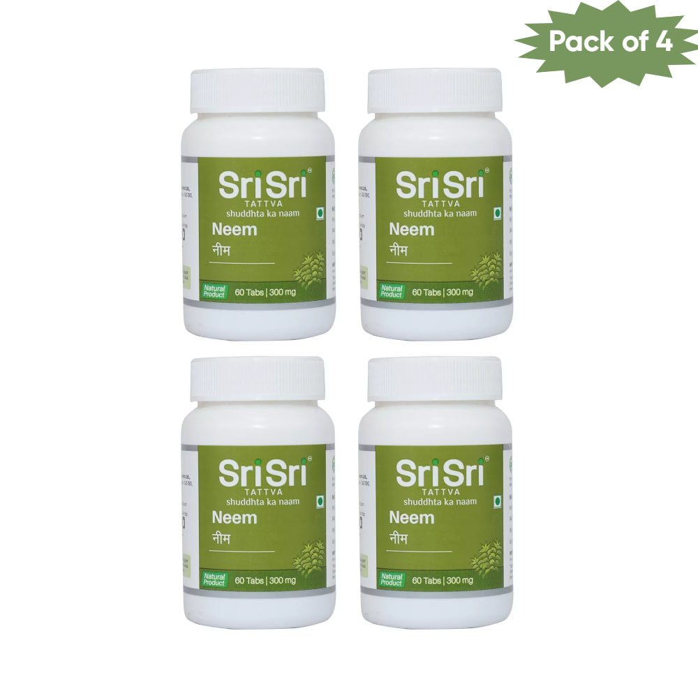 Sri Sri Tattva Neem 60 Tablets(Pack of 4)