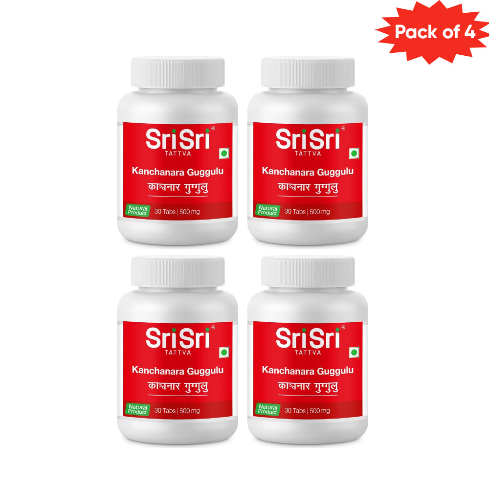 Sri Sri Tattva Kanchanara Guggulu 30 Tablets(Pack of 4)