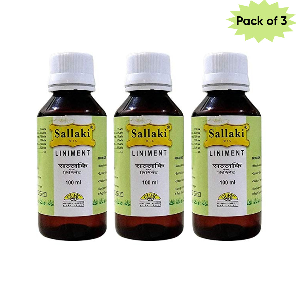 Gufic Biosciences Ltd Sallaki Oil Liniment 100 Ml(Pack of 3)