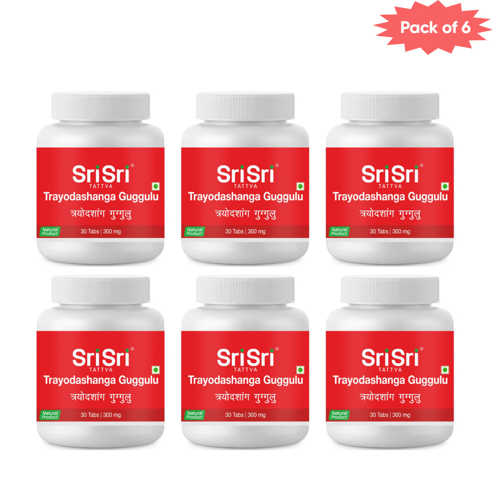 Sri Sri Tattva Trayodashanga Guggulu 30 Tablets(Pack of 6)