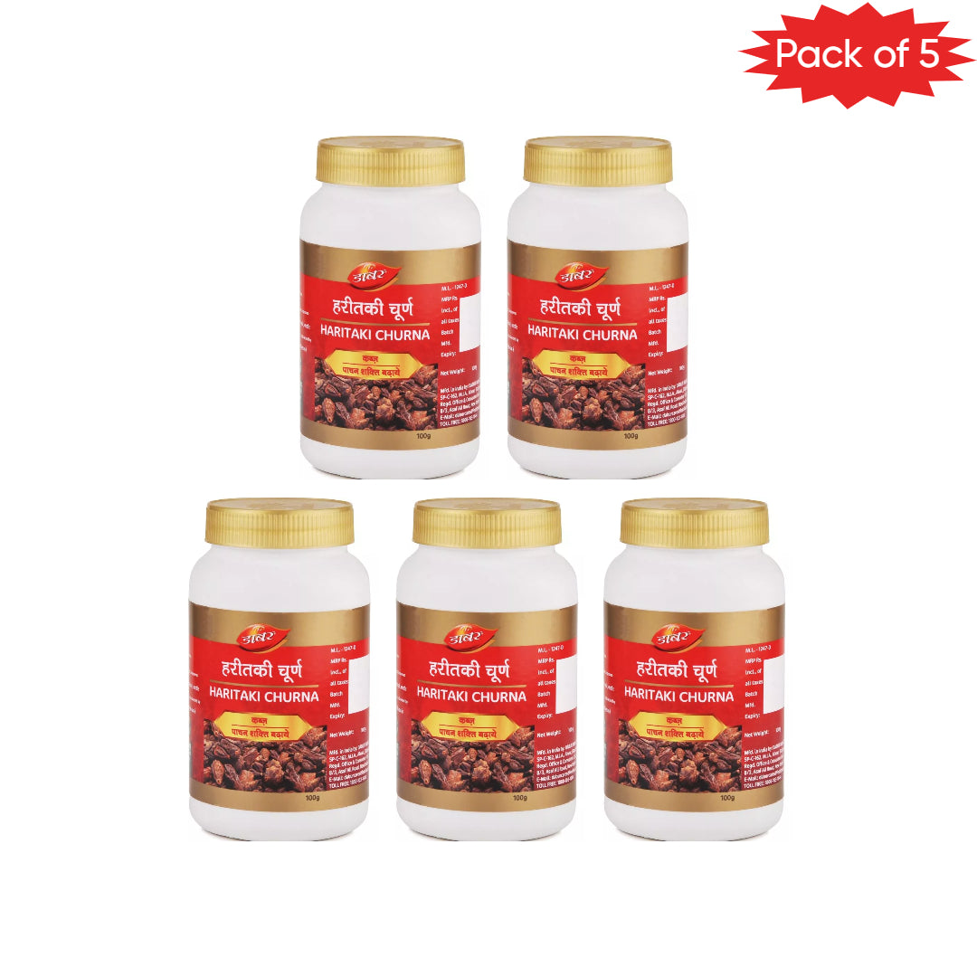 Dabur Haritaki Churna 100 Gm(Pack of 5)