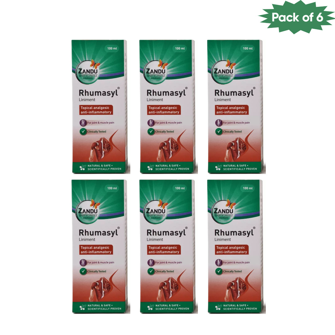 Zandu Rhumasyl Liniment 100 Ml(Pack of 6)