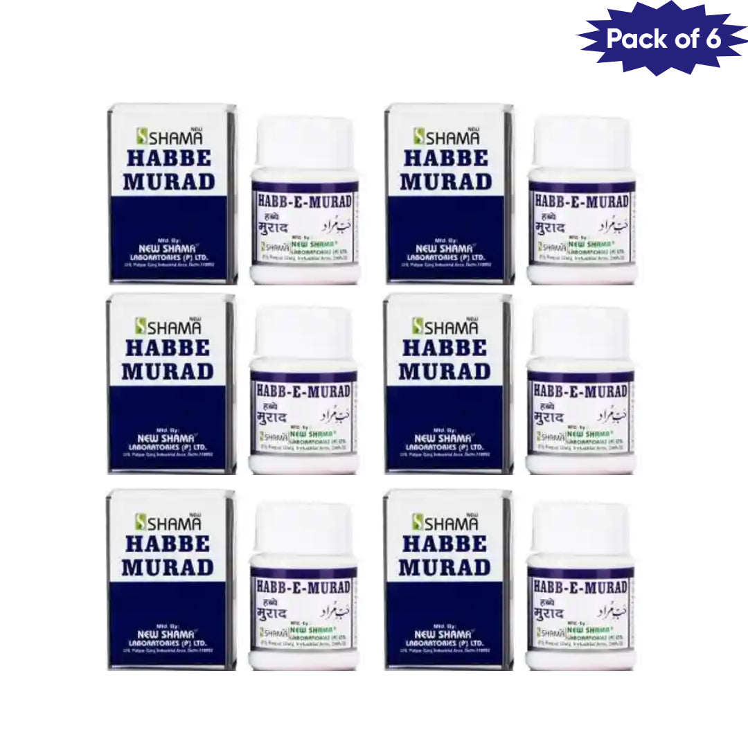 New Shama Habbe-E- Mudirr 12 Tablets(Pack of 6)