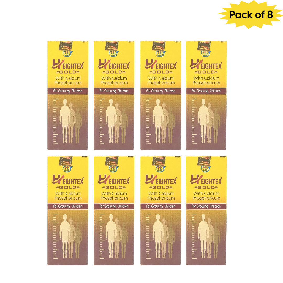 Phl(Parul Homoeo Lab) Heightex Gold Tablets 25 Gm(Pack of 8)