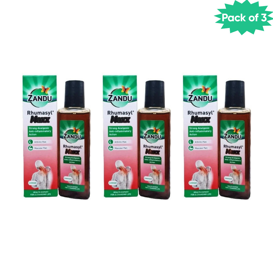 Zandu Rhumasyl Maxx Oil 100 Ml(Pack of 3)