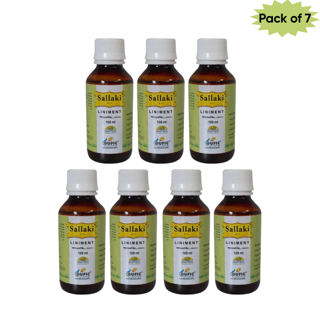 Gufic Biosciences Ltd Sallaki Oil Liniment 100 Ml(Pack of 7)