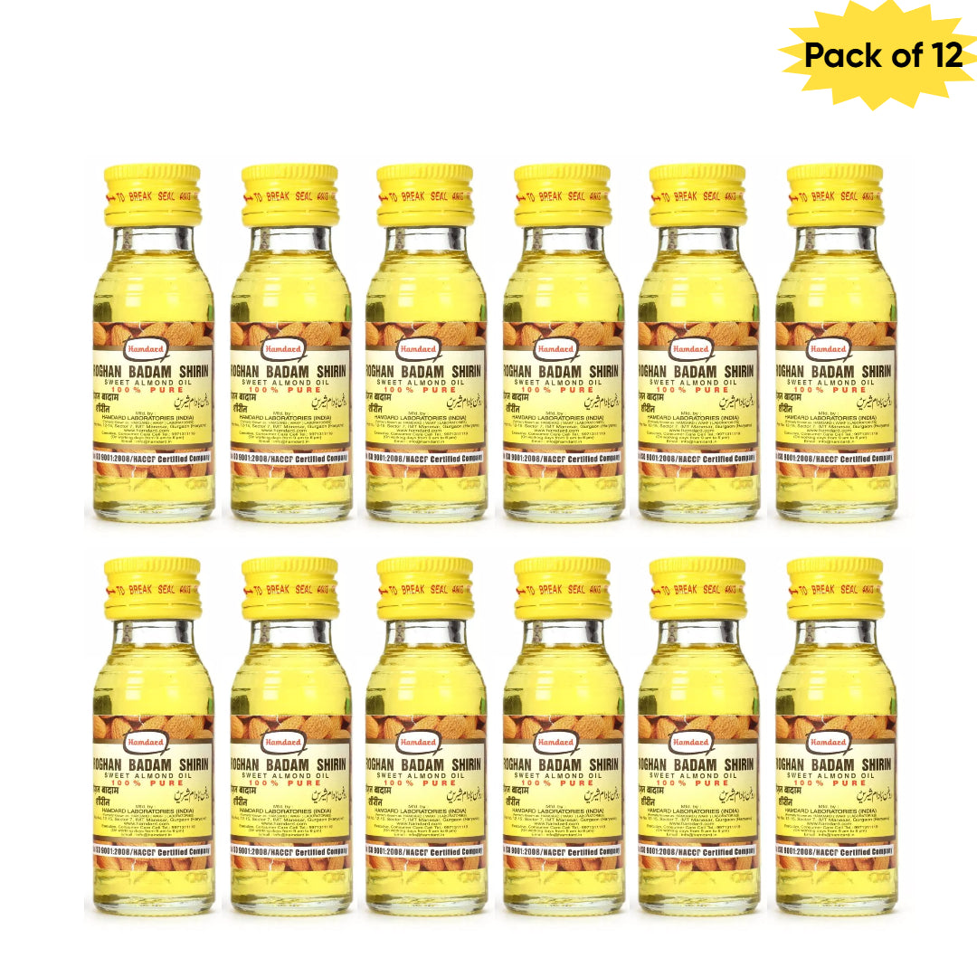 Hamdard Raughan-E-Badam Shireen 25 Ml(Pack of 12)