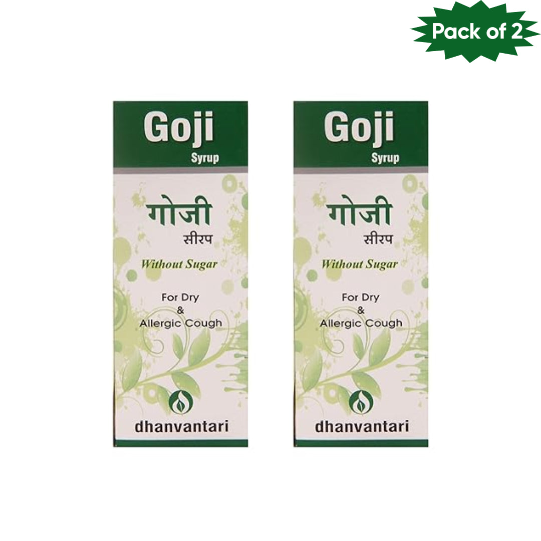 Dhanvantari Guj. Herb Goji Syrup 200 Ml(Pack of 2)